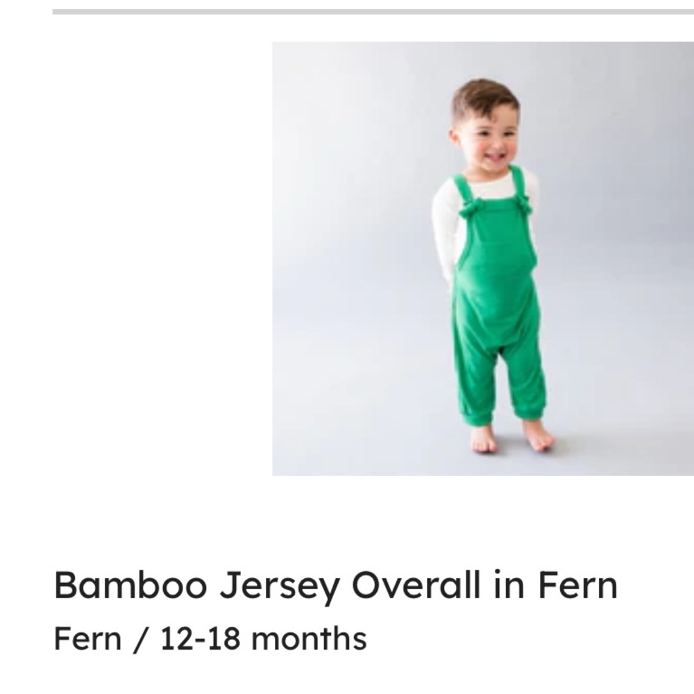 Jersey Overall in Fern